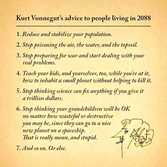 Kurt Vonnegut advice 2088